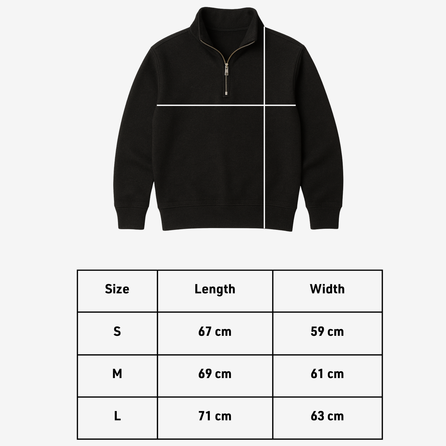 Cream Quarter Zip