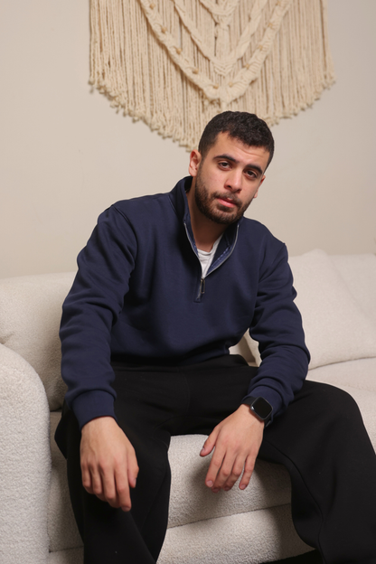 Navy Quarter Zip