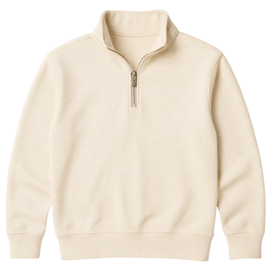 Cream Quarter Zip