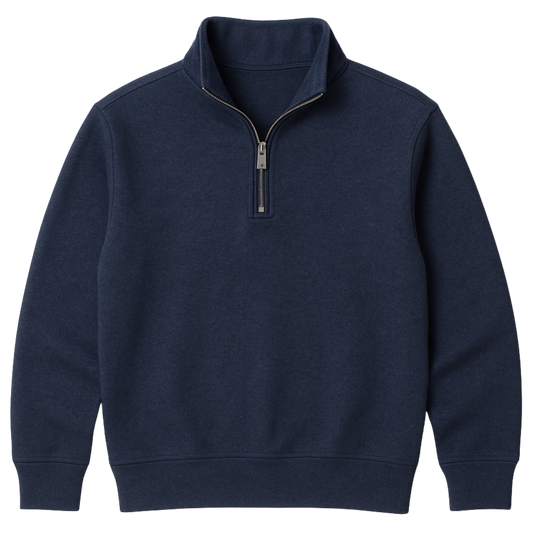 Navy Quarter Zip