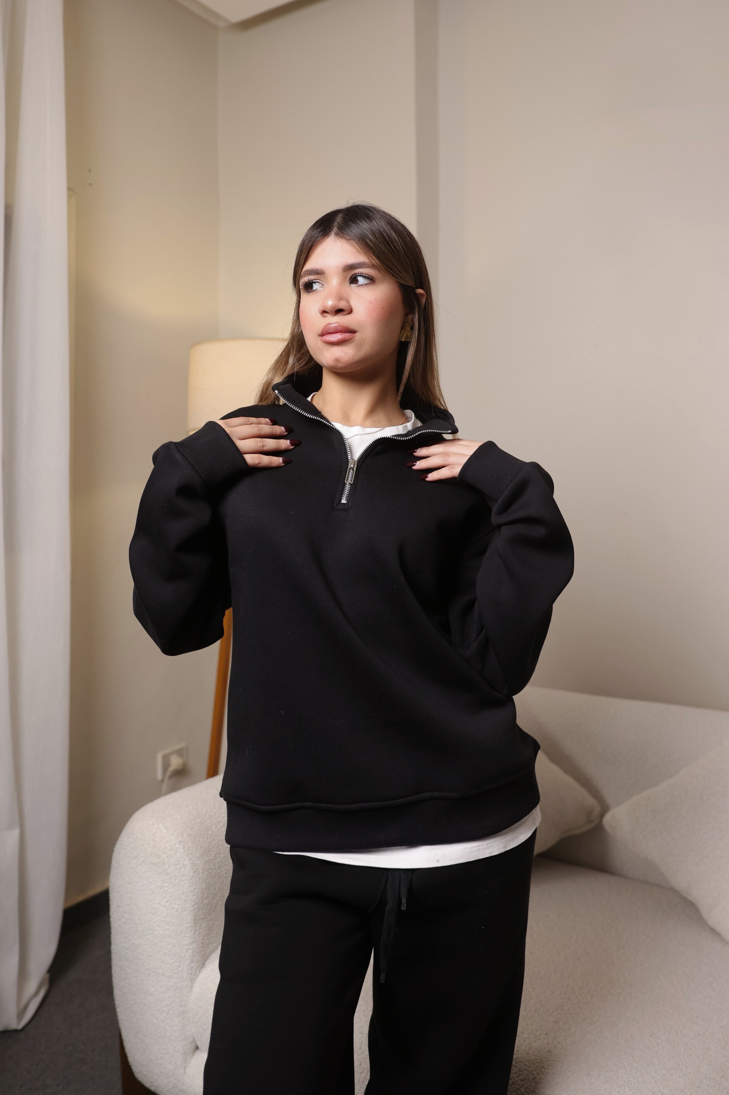 Black Quarter Zip