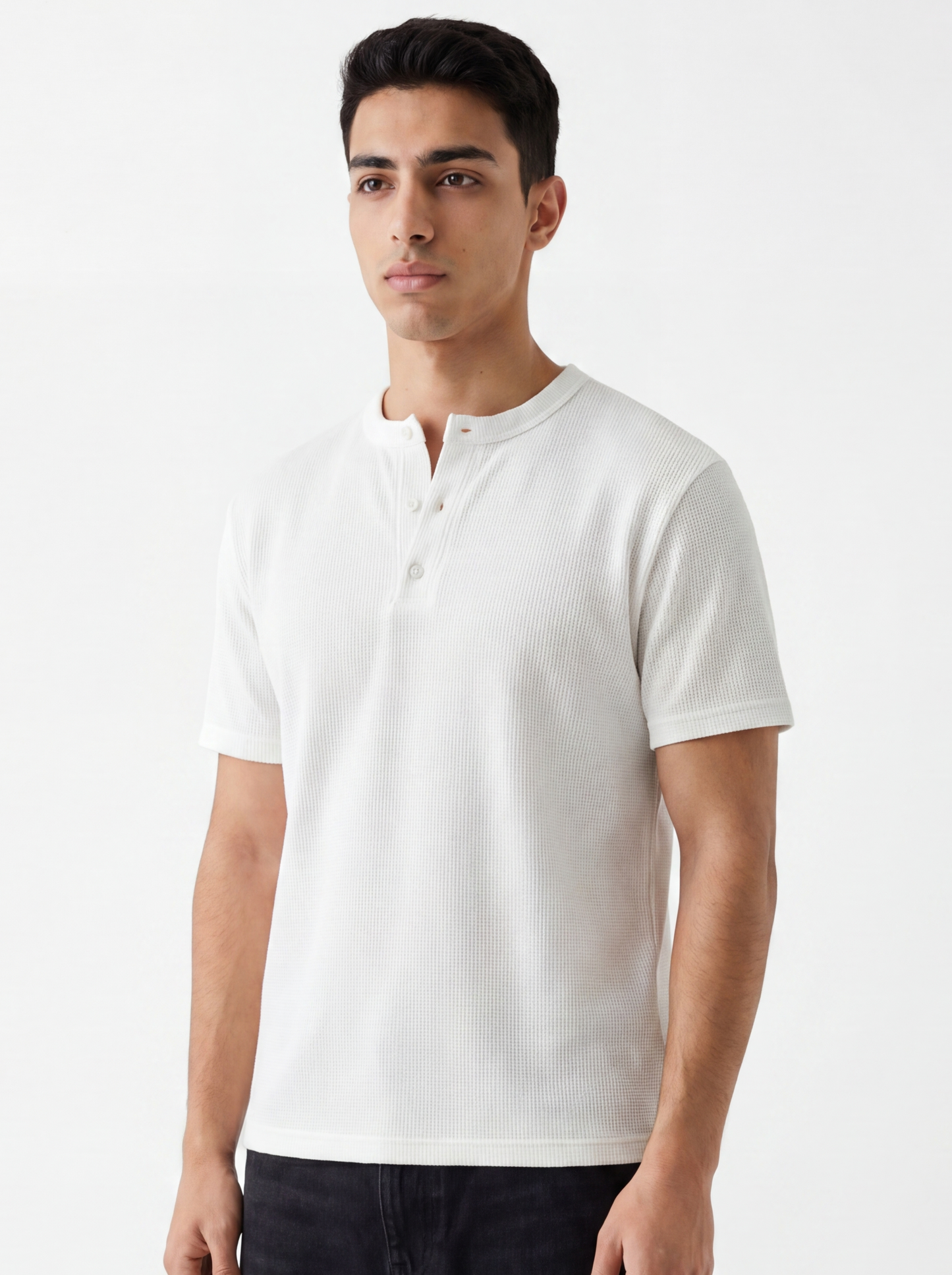 White Henley T-shirt